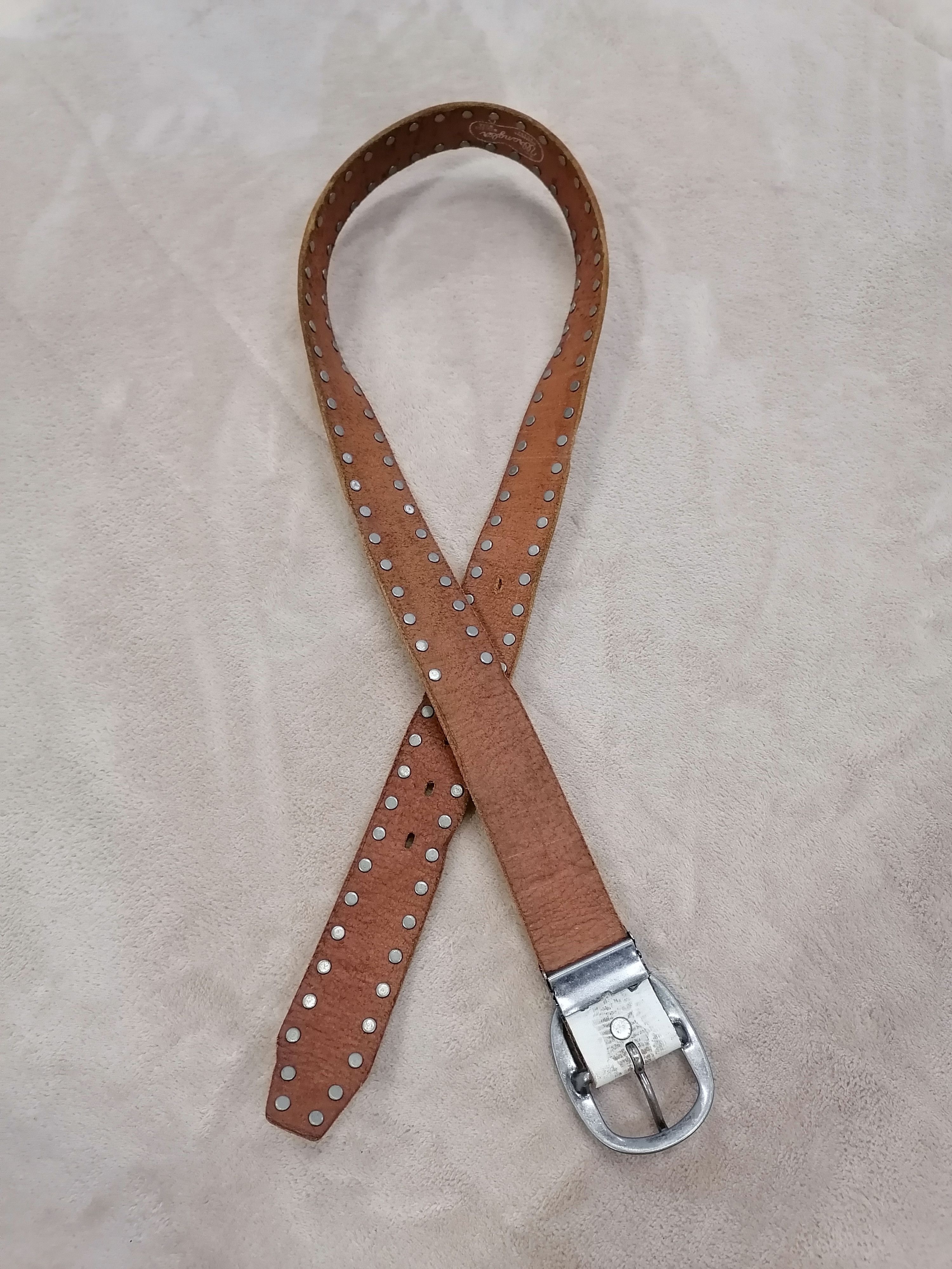 Cowboy Equipment × Vintage × Wrangler Vintage Wrangler Western Wear Studded Leather Belts Size ONE SIZE - 5 Thumbnail