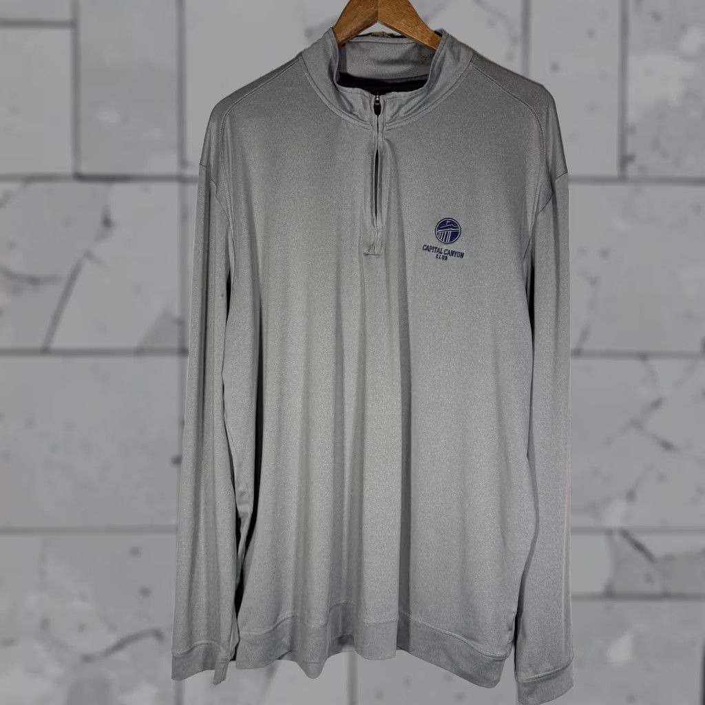 johnnie-O Johnnie-O Pullover Capital Canyon Club Half Zip Gray XXL Mens Size US XXL / EU 58 / 5 - 1 Thumbnail