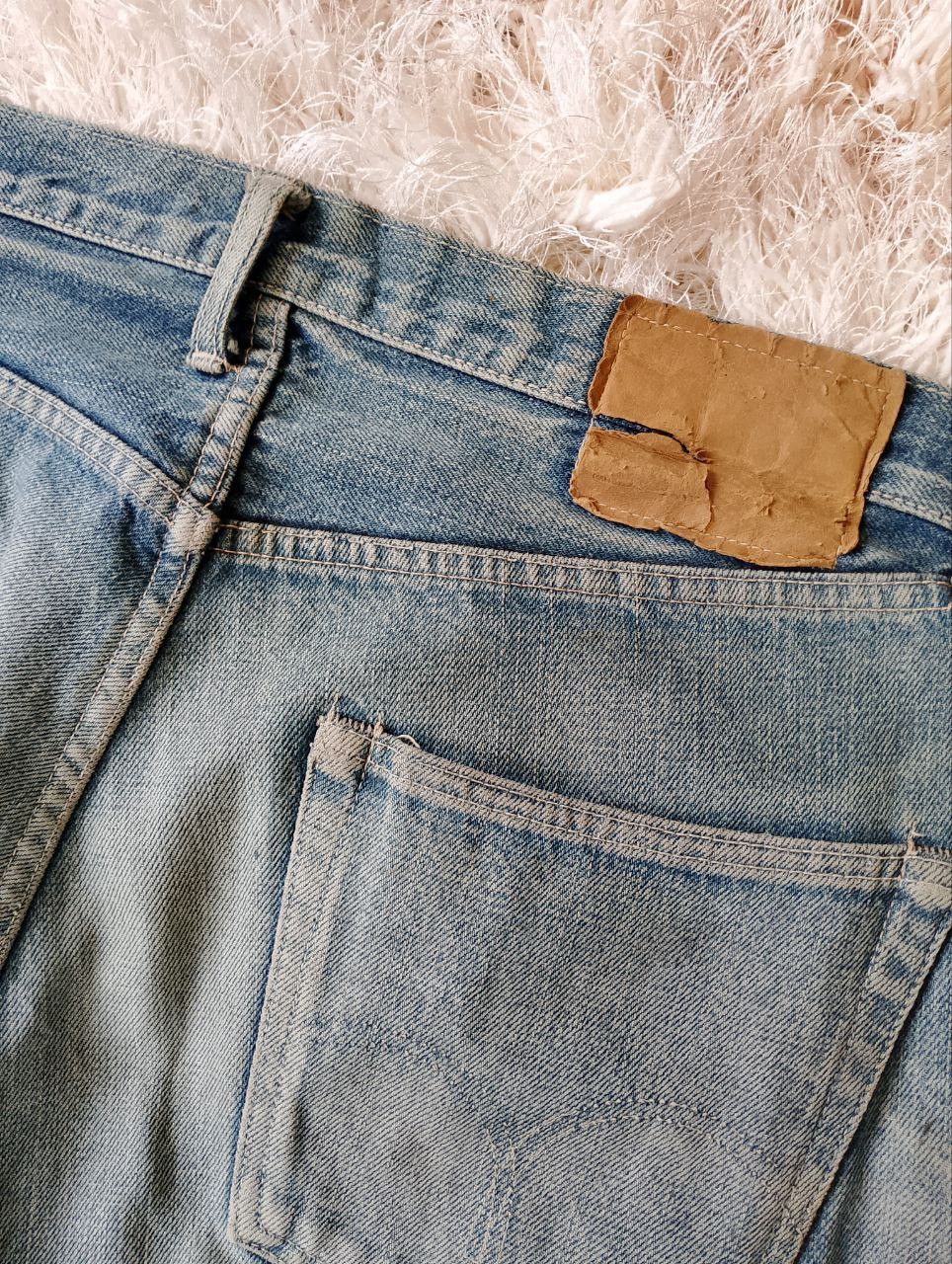 If Six Was Nine Vintage BARTACK JEANS Japan Selvedge Scovill Rivet Denim Size US 31 - 14 Thumbnail