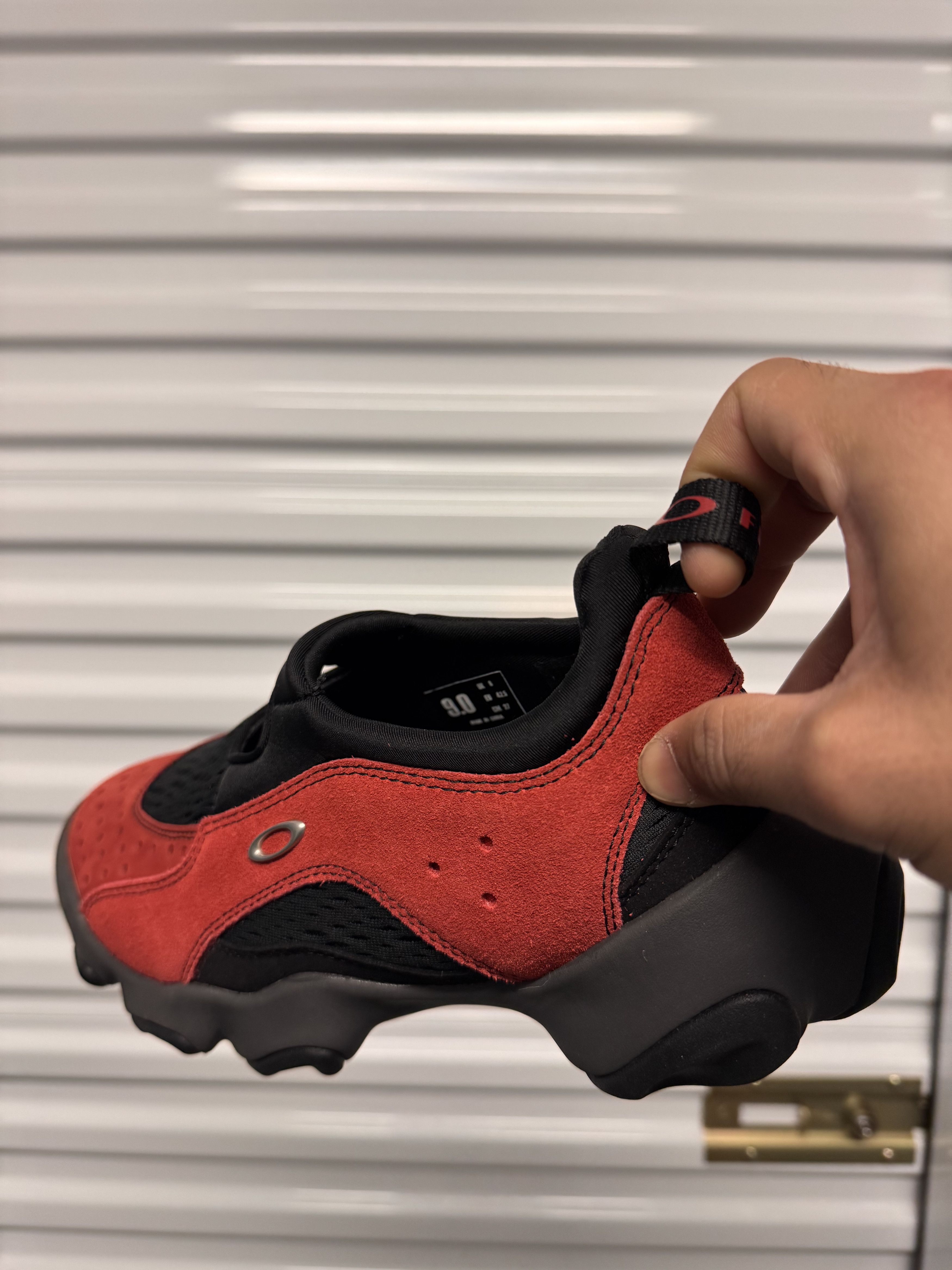 Brain Dead × Oakley OAKLEY FACTORY TEAM SUEDE FLESH SANDAL - LAVA/BLACK Size US 9 / EU 42 - 7 Thumbnail