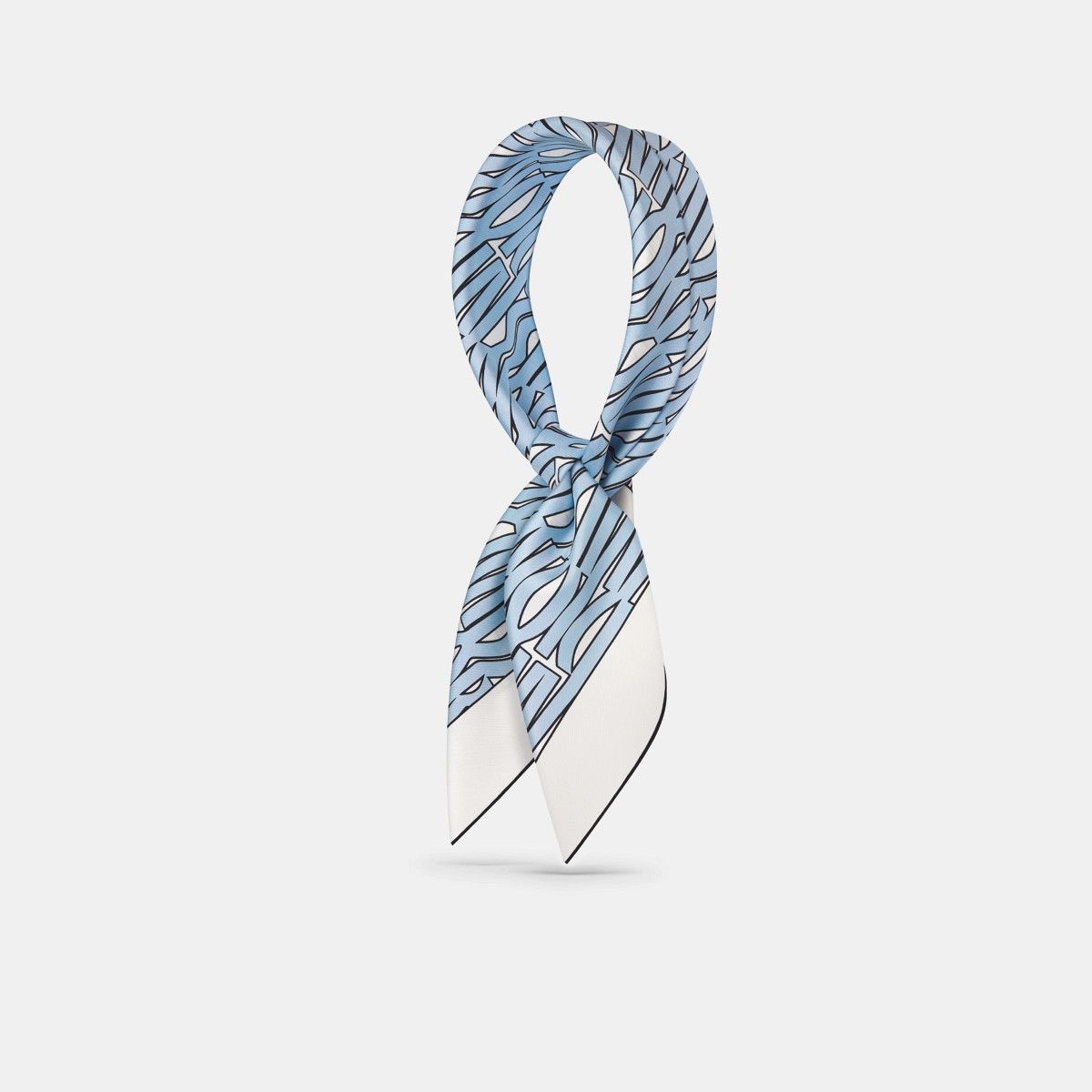 Dior o1bcso1str0226 Size:OS/90 Square Scarf in White/Pale Blue Size ONE SIZE - 1 Thumbnail