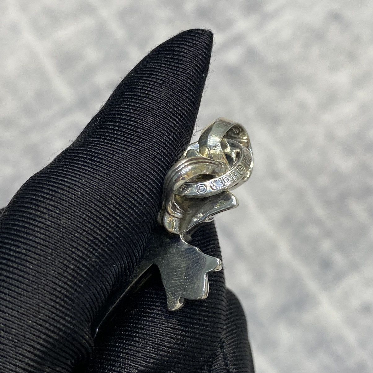 Chrome Hearts Chrome Hearts Attached Bale Cross Charm silver Size ONE SIZE - 13 Thumbnail