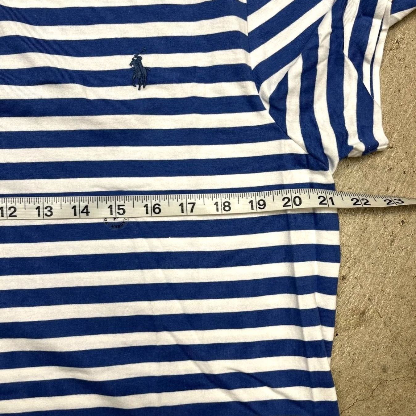 Polo Ralph Lauren Polo Ralph Lauren Striped Short Sleeve Tee Blue Stripes Preppy XL Size US XL / EU 56 / 4 - 4 Thumbnail