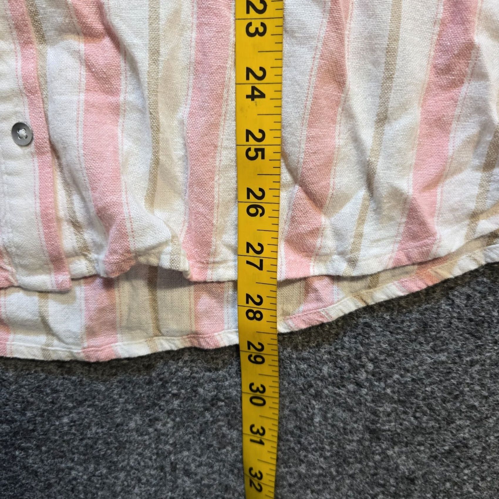 Splendid Splendid Tank Women XL Pink Stripe Linen Blend Sleeveless Button Casual VINTAGE? No Size XL / US 12-14 / IT 48-50 - 5 Thumbnail
