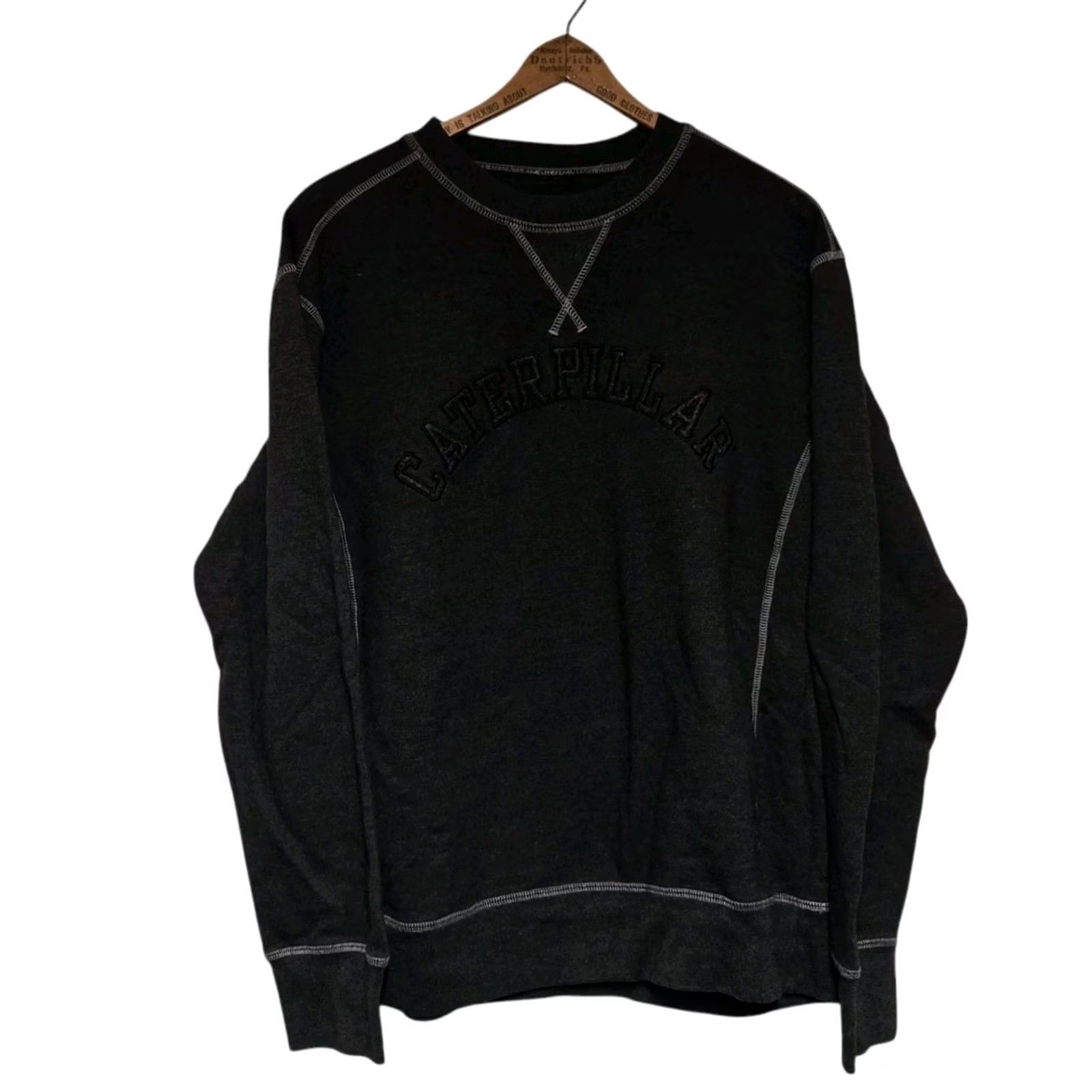 Vintage VINTAGE CAT Caterpillar Crewneck Sweatshirt Mens Large Gray Hooded Pullover Graphic Print Size US L / EU 52-54 / 3 - 2 Thumbnail