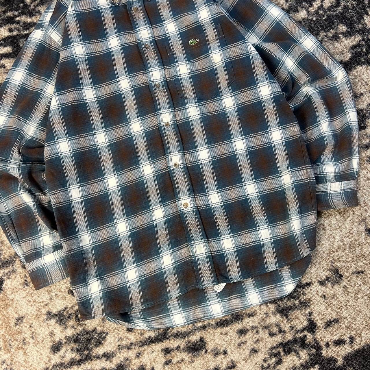 Lacoste Lacoste Mini Logo Luxury Plaid Flannel Button Up Shirt Size US M / EU 48-50 / 2 - 3 Thumbnail