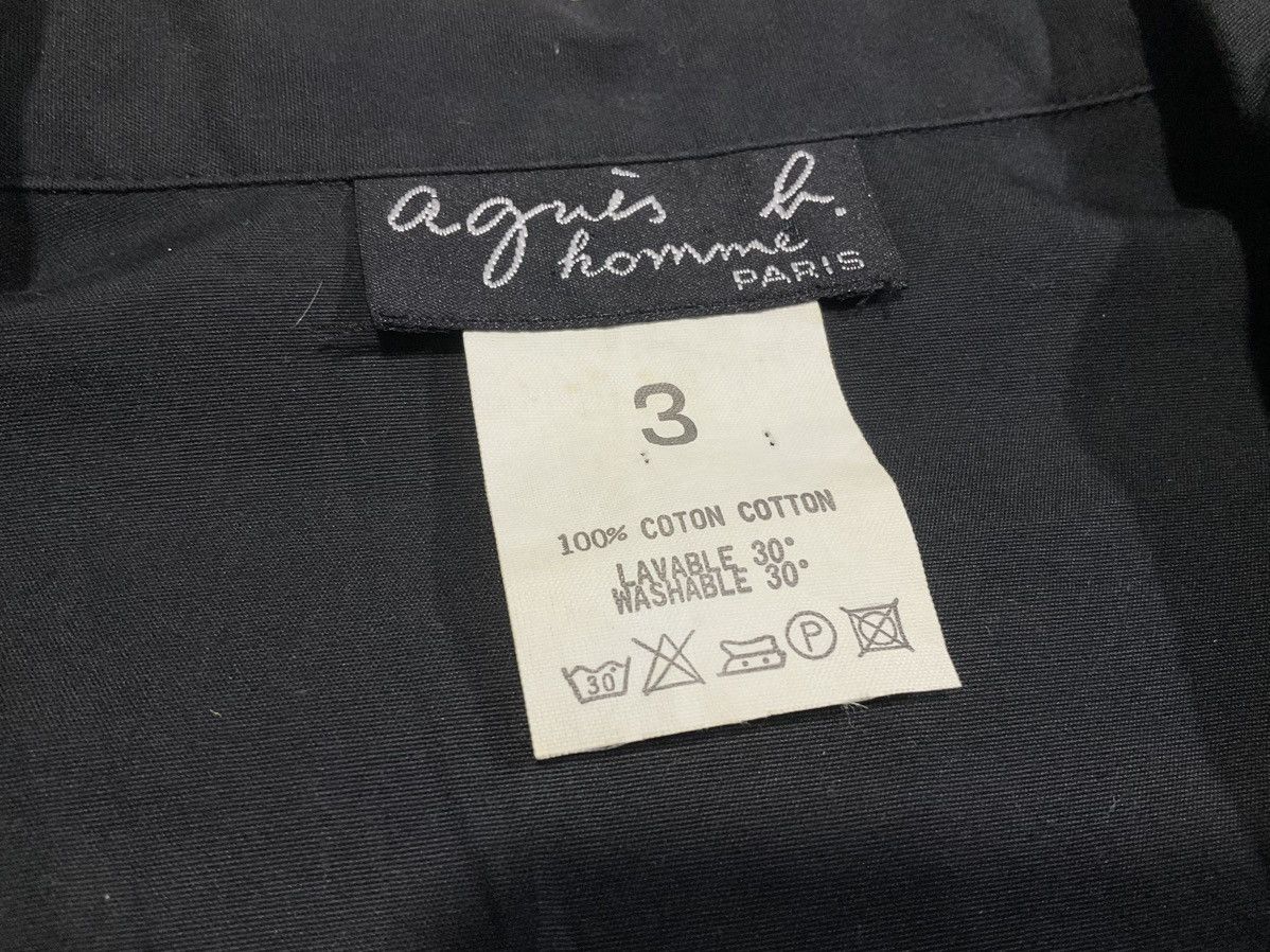 Designer × Japanese Brand × agnes b. 🔥Rare Vintage Agnes B Black Shirt Button Ups Long Sleeve Size US M / EU 48-50 / 2 - 5 Thumbnail