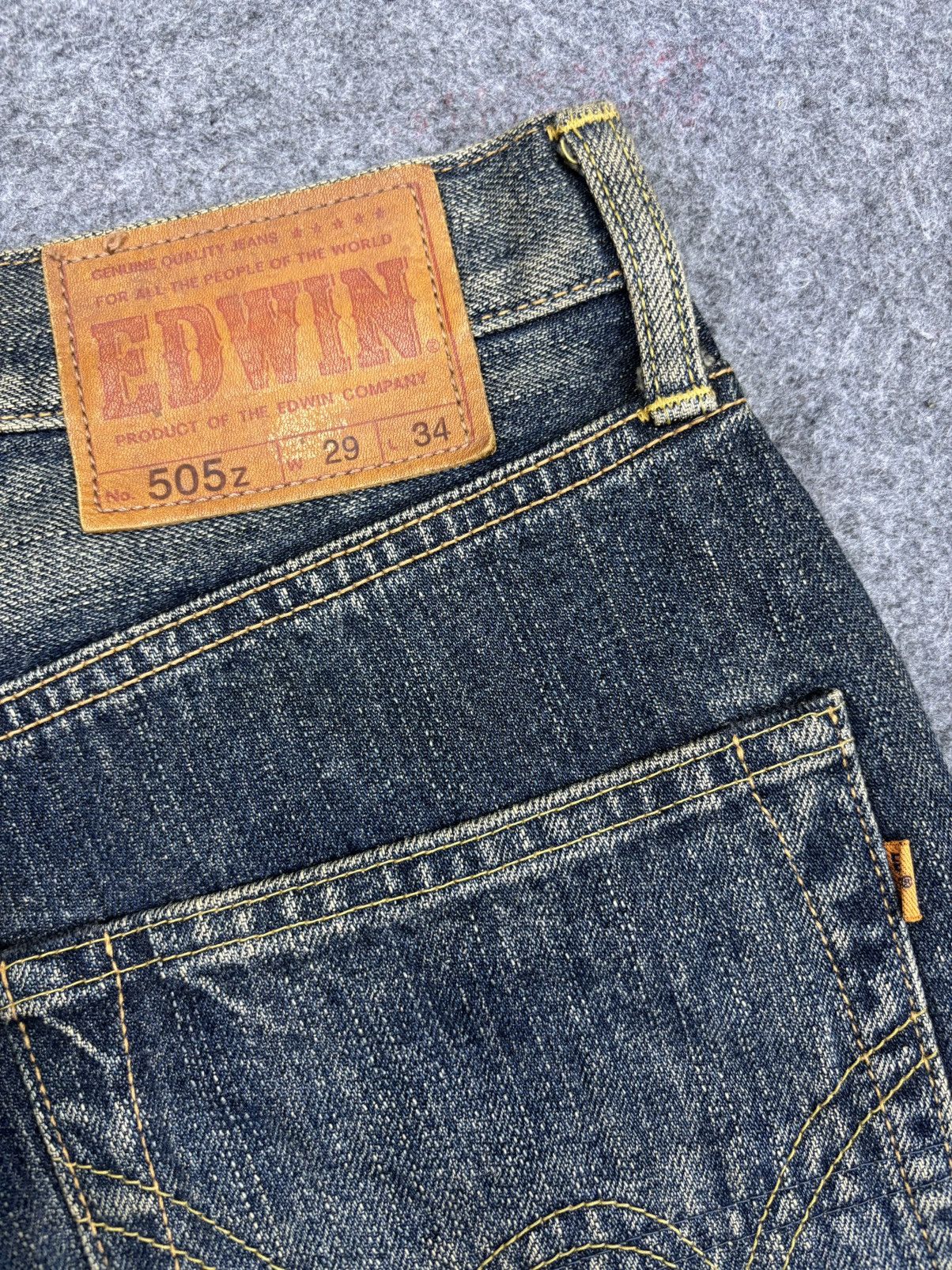 Edwin 💥Rusty Wash Wide💥Vintage Edwin Wide Denim F857 Size US 29 - 11 Thumbnail