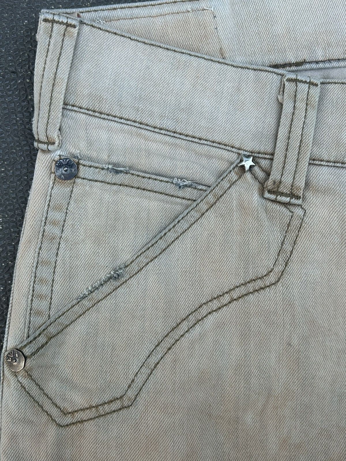 Emporio Armani Emporio Armani distressed super baggy faded tea denim pants Size US 31 - 2 Thumbnail