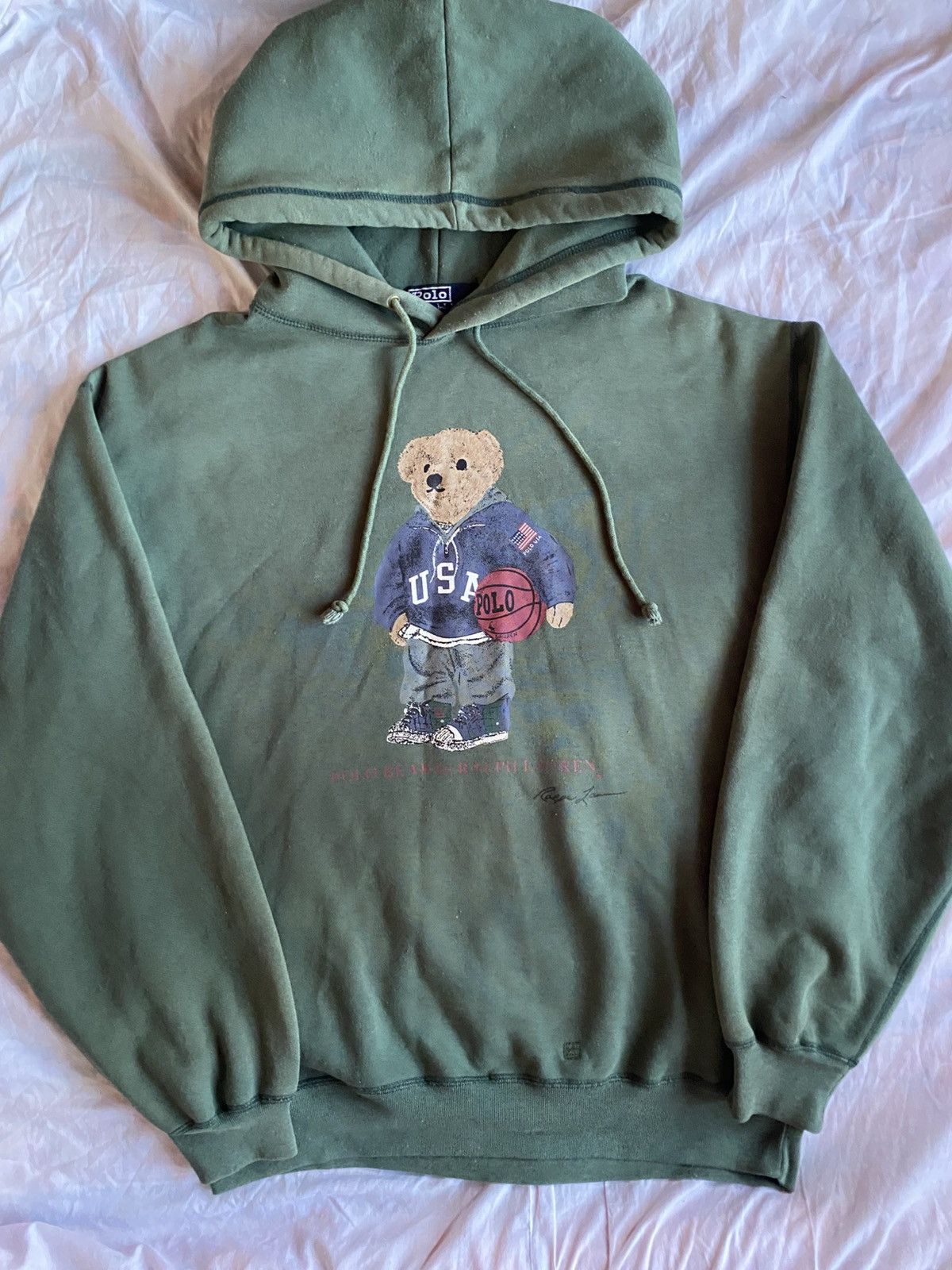 Polo Ralph Lauren vintage polo bear ralph lauren hoodie Size US L / EU 52-54 / 3 - 1 Thumbnail
