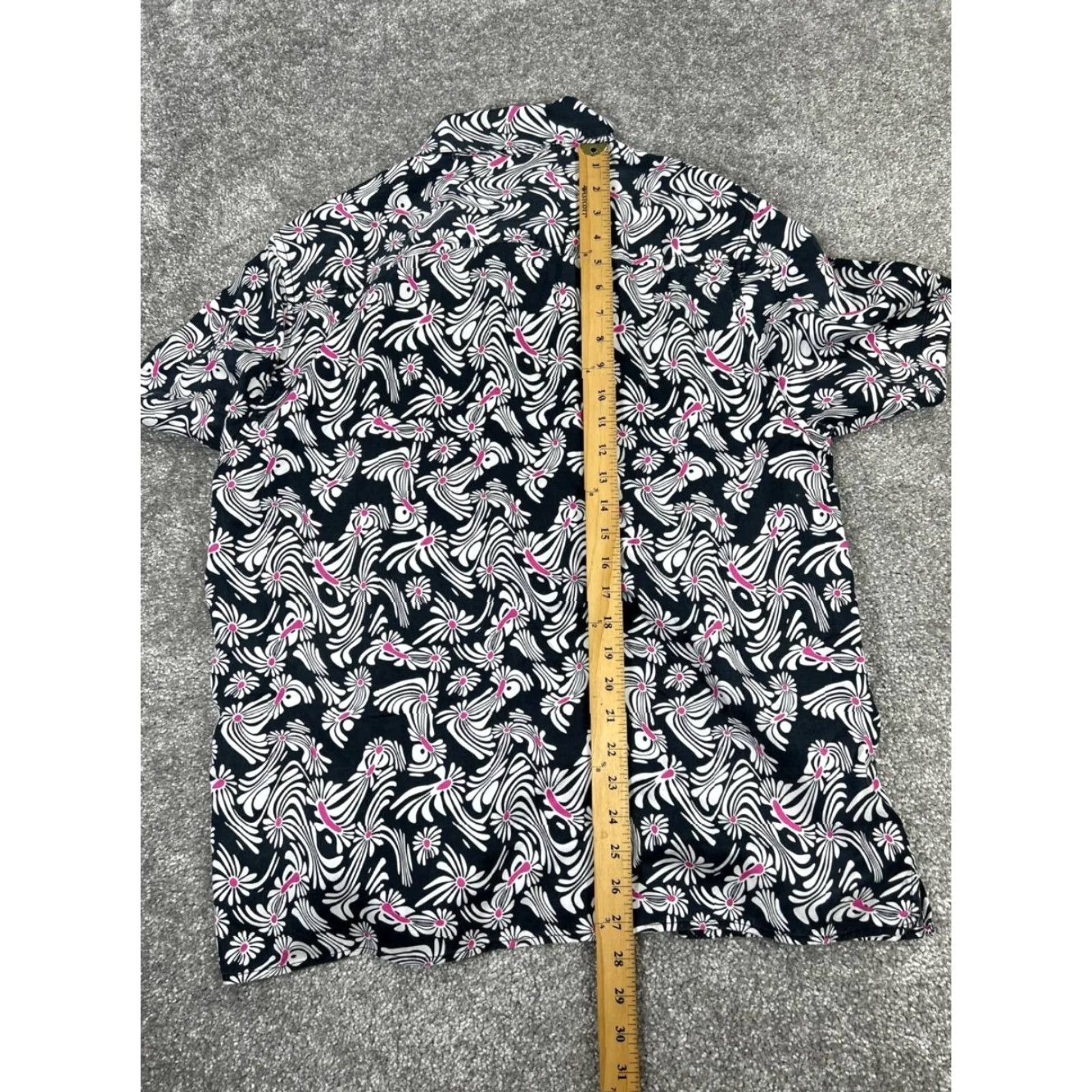 Bonobos Bonobos Shirt Mens Large Black White Pink Floral Button Up Size US L / EU 52-54 / 3 - 7 Thumbnail