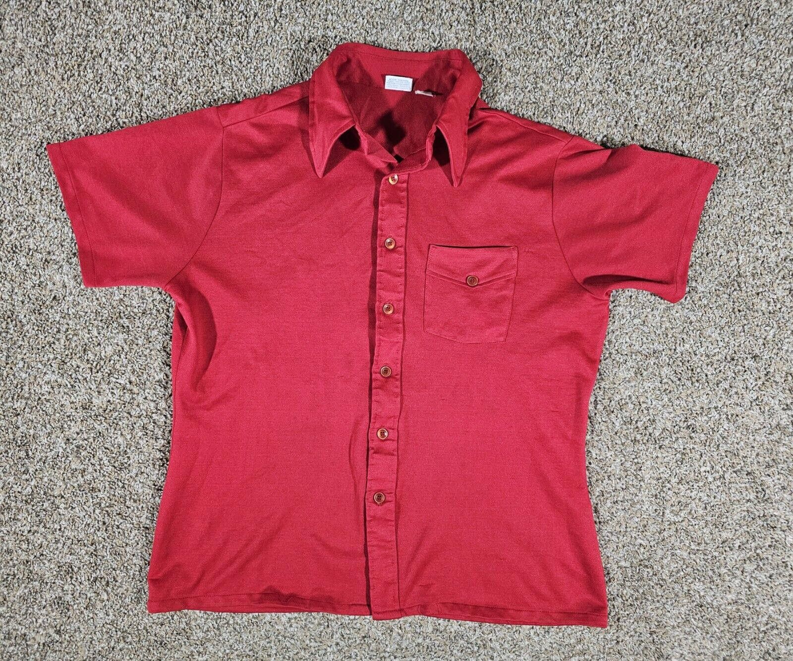 Wrangler Men's Wrangler Red Polo Shirt Button Down SEE MEASUREMENTS Size US M / EU 48-50 / 2 - 1 Thumbnail