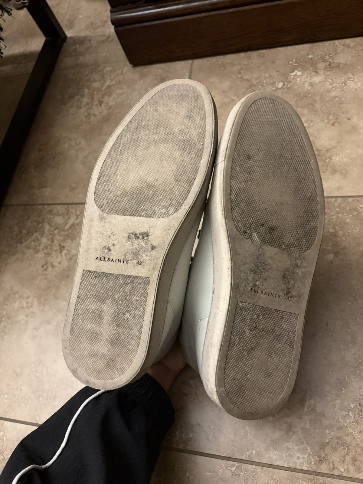 Allsaints ALLSAINTS HIGH TOP LEATHER SNEAKER Size US 9.5 / EU 42-43 - 7 Thumbnail
