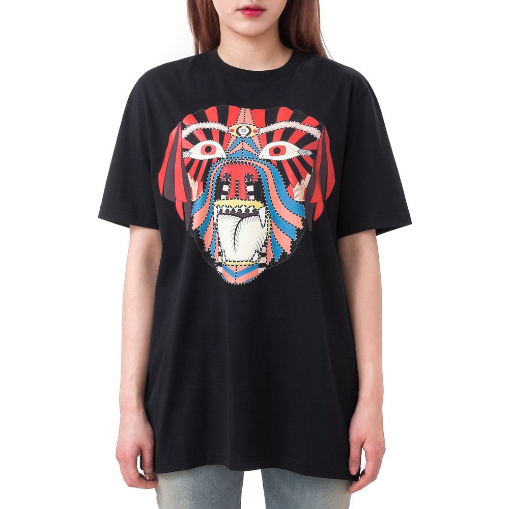 Givenchy Black Aztec Rottweiler Print T-Shirt Size M / US 6-8 / IT 42-44 - 1 Thumbnail
