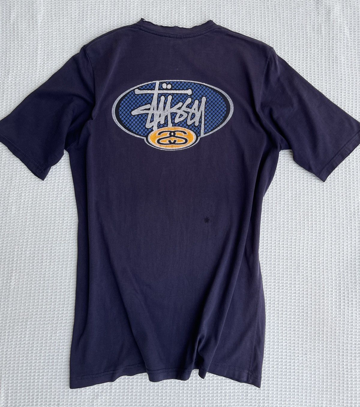 Stussy Vintage 90s Thrashed🔥STUSSY USA🔥Big Logo Sun Faded Tshirt Size US L / EU 52-54 / 3 - 13 Thumbnail