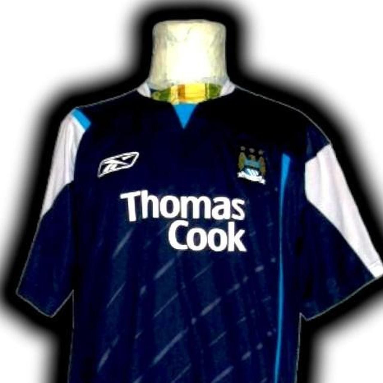 Reebok Manchester City England 2005 2006 2007 Away shirt jersey Size US XL / EU 56 / 4 - 1 Thumbnail