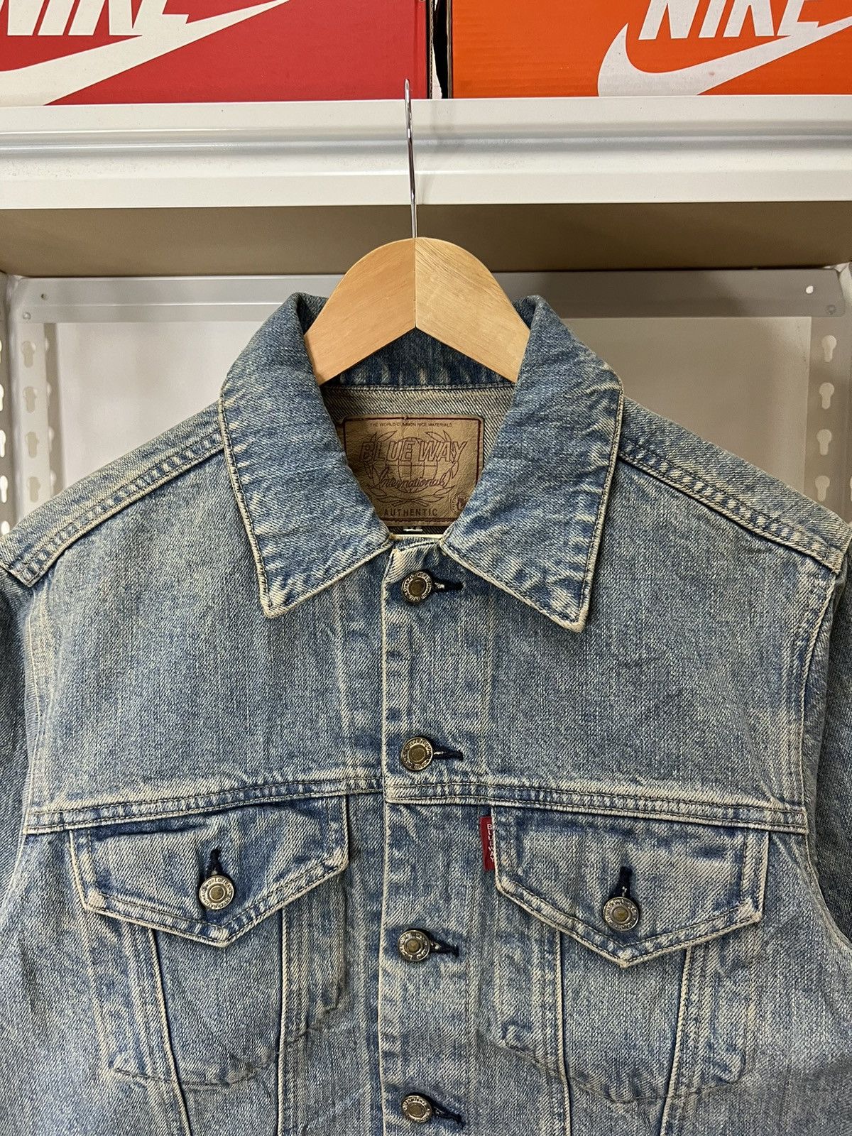 Japanese Brand Blue Way Type 3 Japanese Brand Trucker Denim Jacket Size US M / EU 48-50 / 2 - 2 Thumbnail