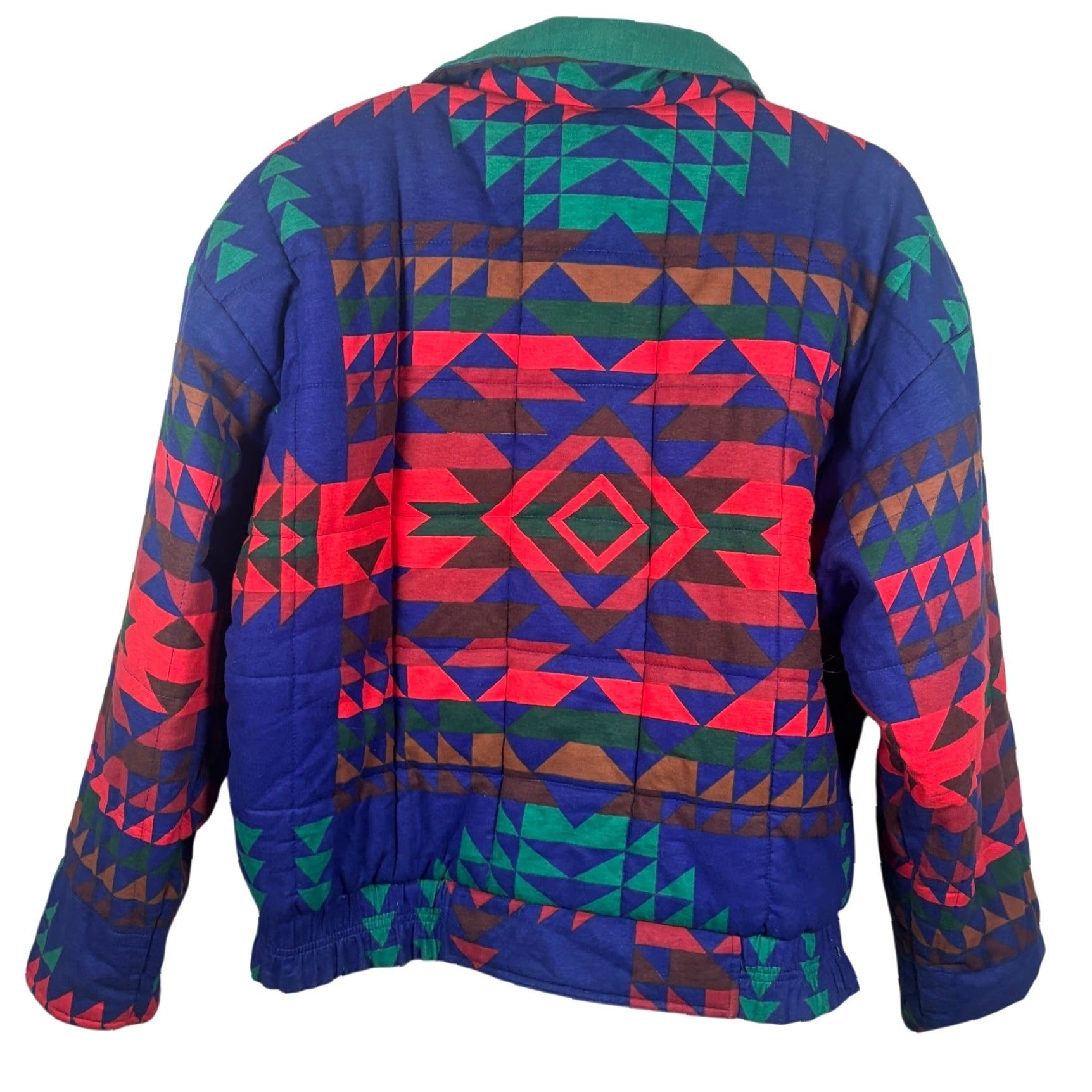 Vintage VINTAGE Andy Johns Jacket Mens M Blue Green Reversible Southwestern Puffer Jacket Size US M / EU 48-50 / 2 - 3 Thumbnail