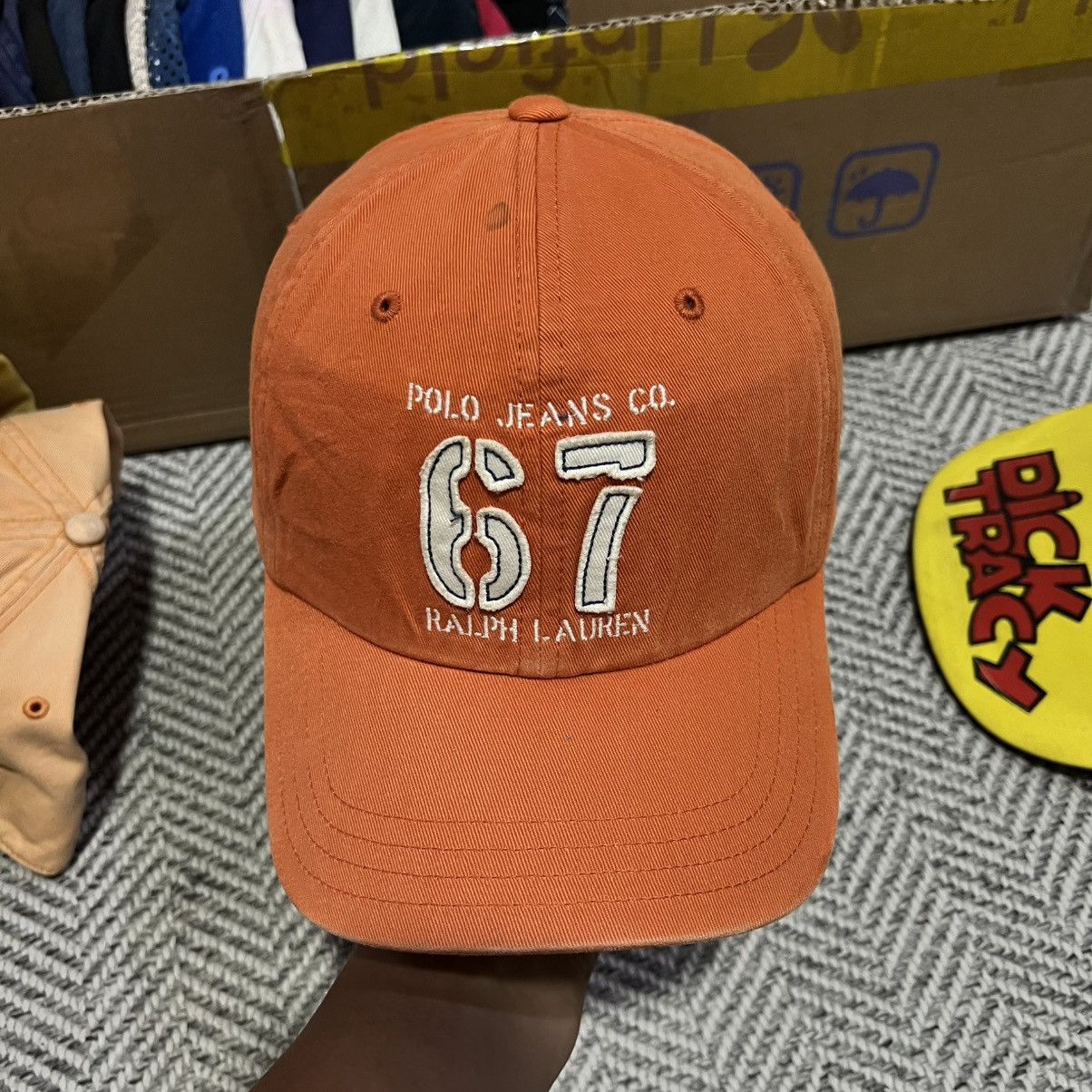 Polo Ralph Lauren Polo Jeans Company Ralph Lauren Orange🍊 Baseball Hat Size ONE SIZE - 1 Thumbnail