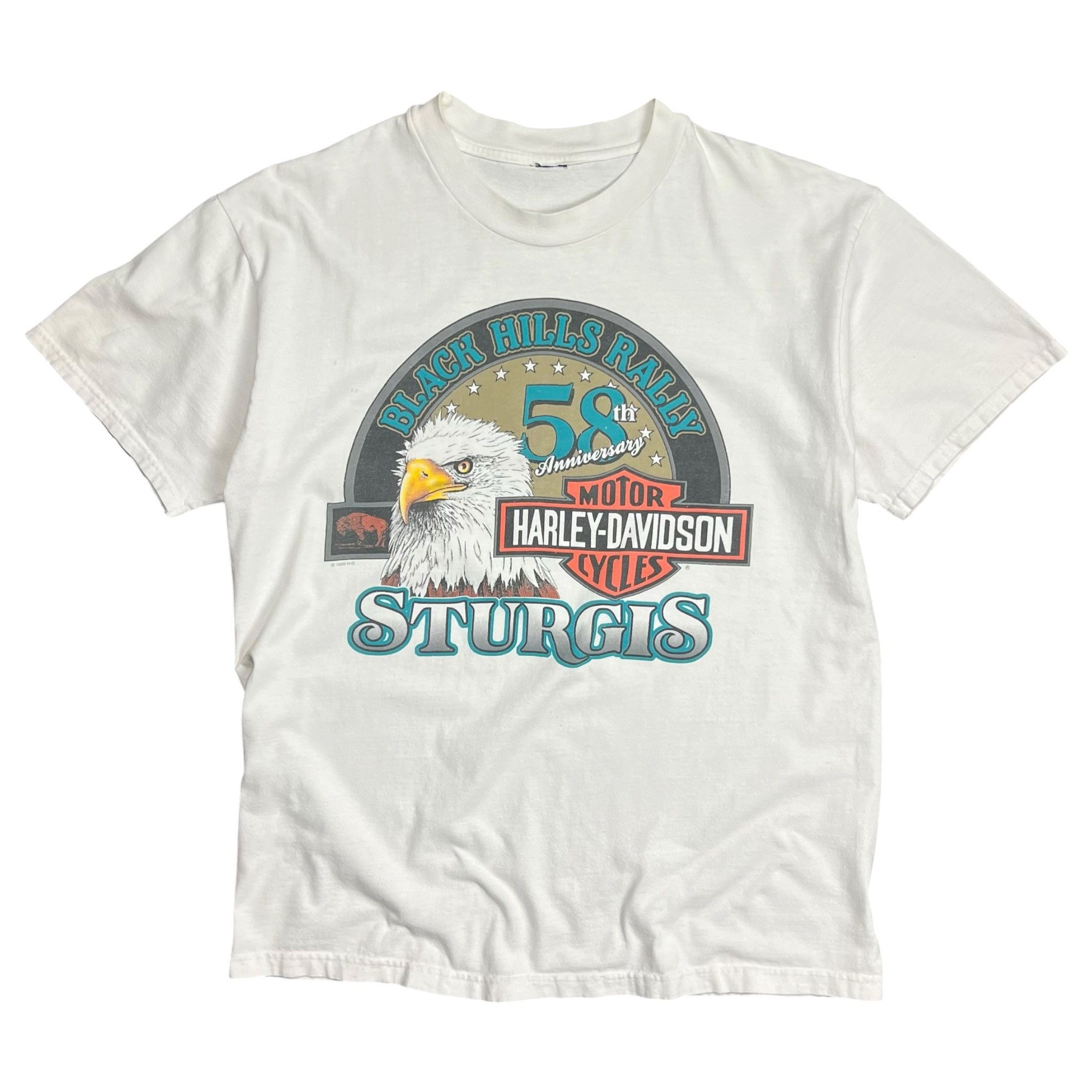 Harley Davidson 1998 Harley-Davidson Sturgis Black Hills Rally Graphic Tee Size US L / EU 52-54 / 3 - 1 Thumbnail