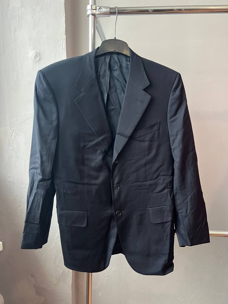 Ravazzolo RAVAZZOLO SARTORIA VINTAGE ITALY LANA WOOL SOLID BLAZER 52 Size 52R - 4 Thumbnail