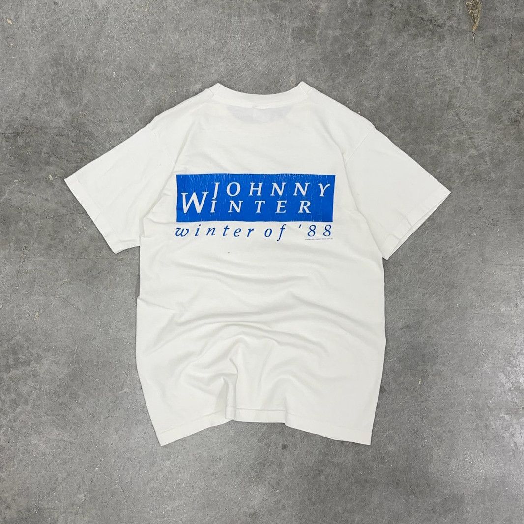 Band Tees × Vintage Vintage 1988 Johnny Winter Tour T-Shirt Size US M / EU 48-50 / 2 - 6 Thumbnail