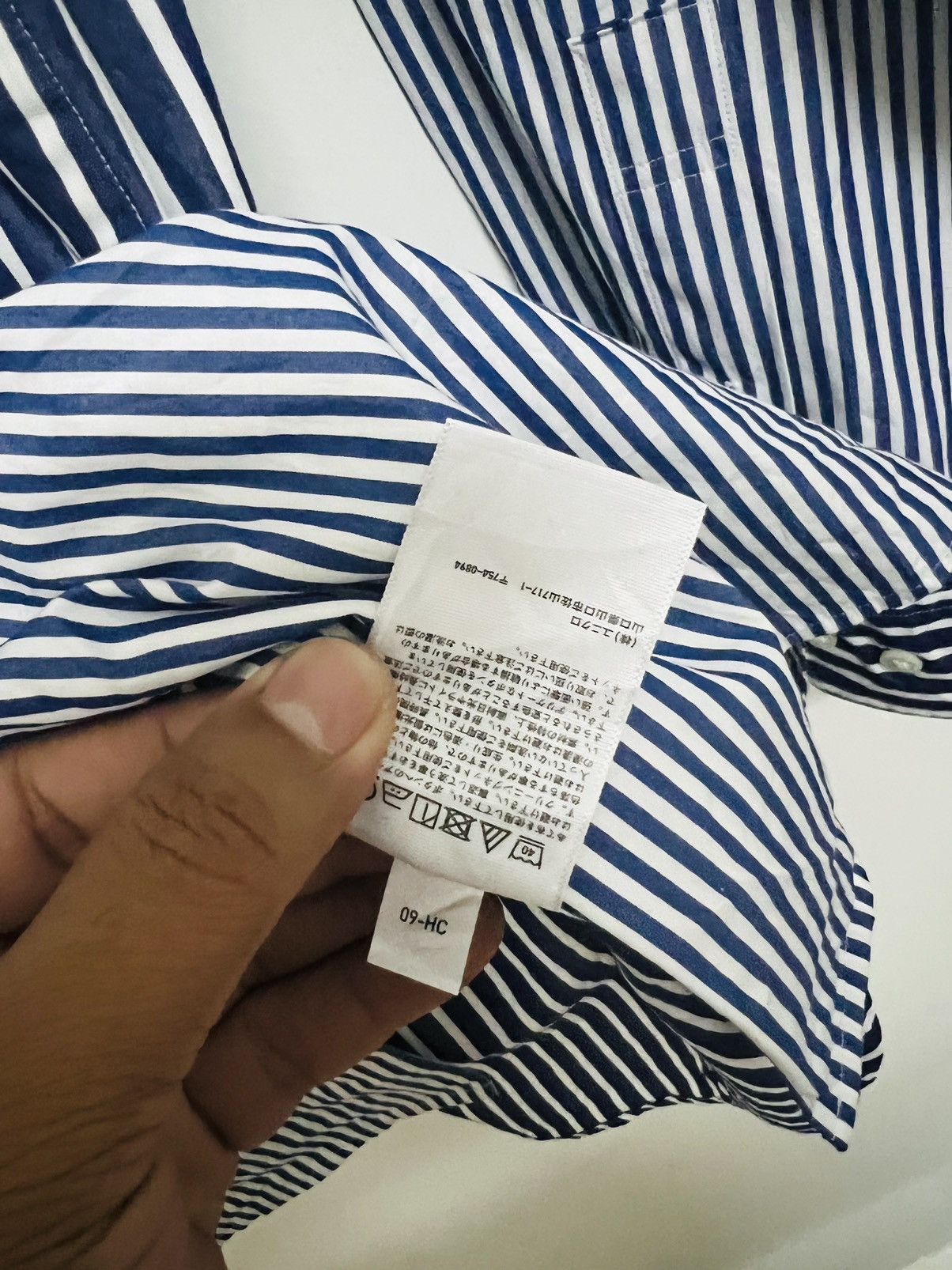 Jil Sander × Uniqlo Jil Sander X Ut +J Oversized Striped Shirt Size US L / EU 52-54 / 3 - 8 Thumbnail
