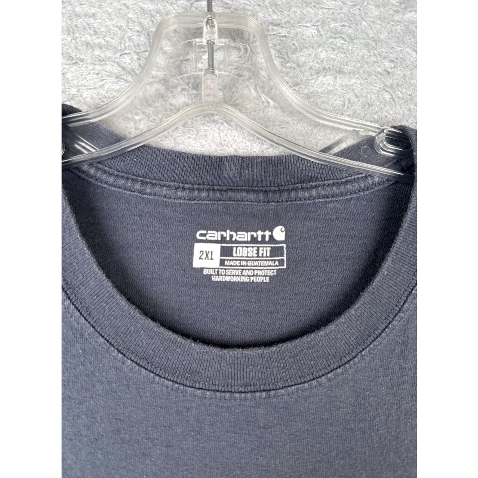 Carhartt Carhartt Shirt Mens 2XL XXL Blue Short Sleeve Crew Pocket Cotton K87 Workwear Size US XXL / EU 58 / 5 - 7 Thumbnail