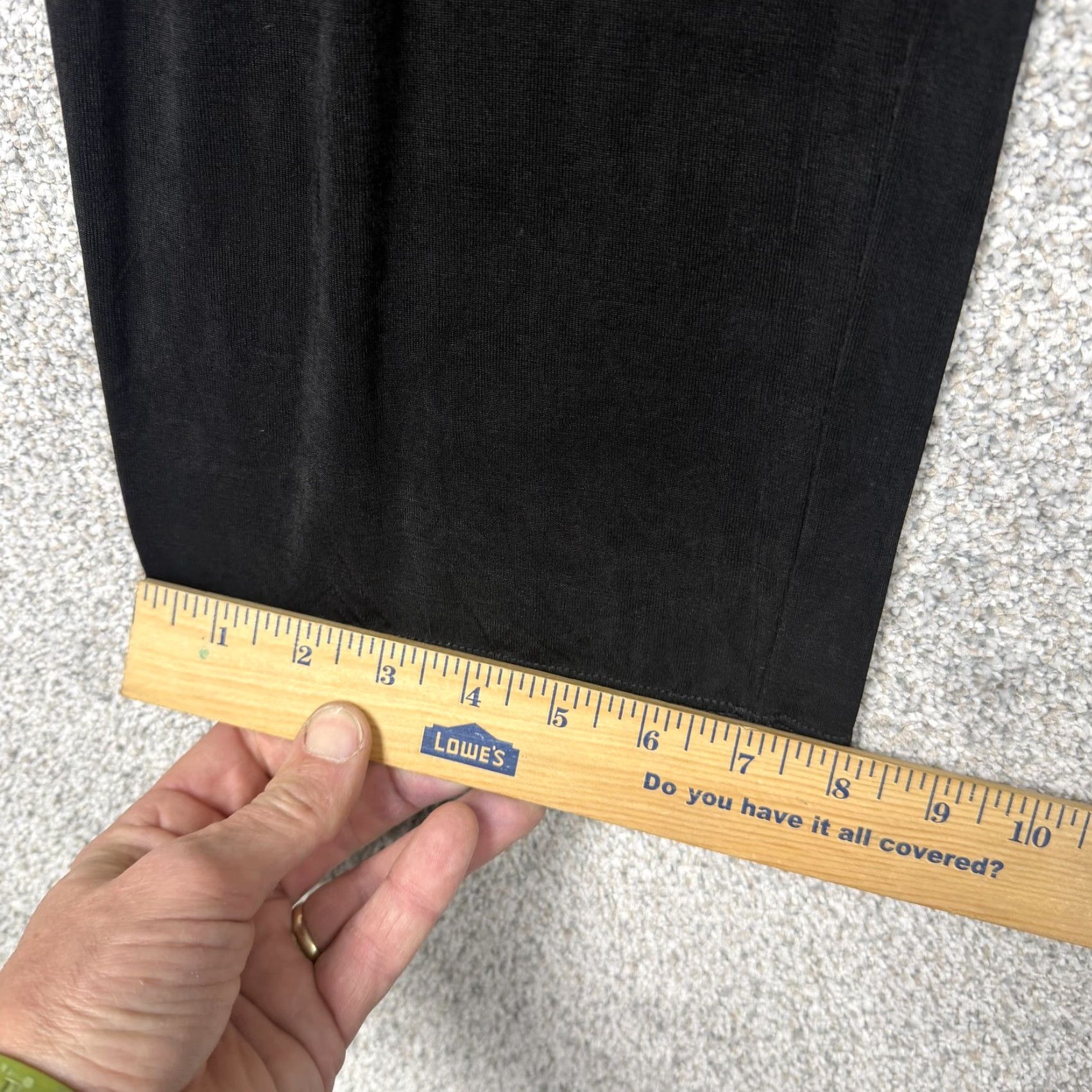 Vintage VINTAGE Citiknits Pants Womens XS Black Wide-Leg Knit Dress Pants Size 26" / US 2 / IT 38 - 3 Thumbnail