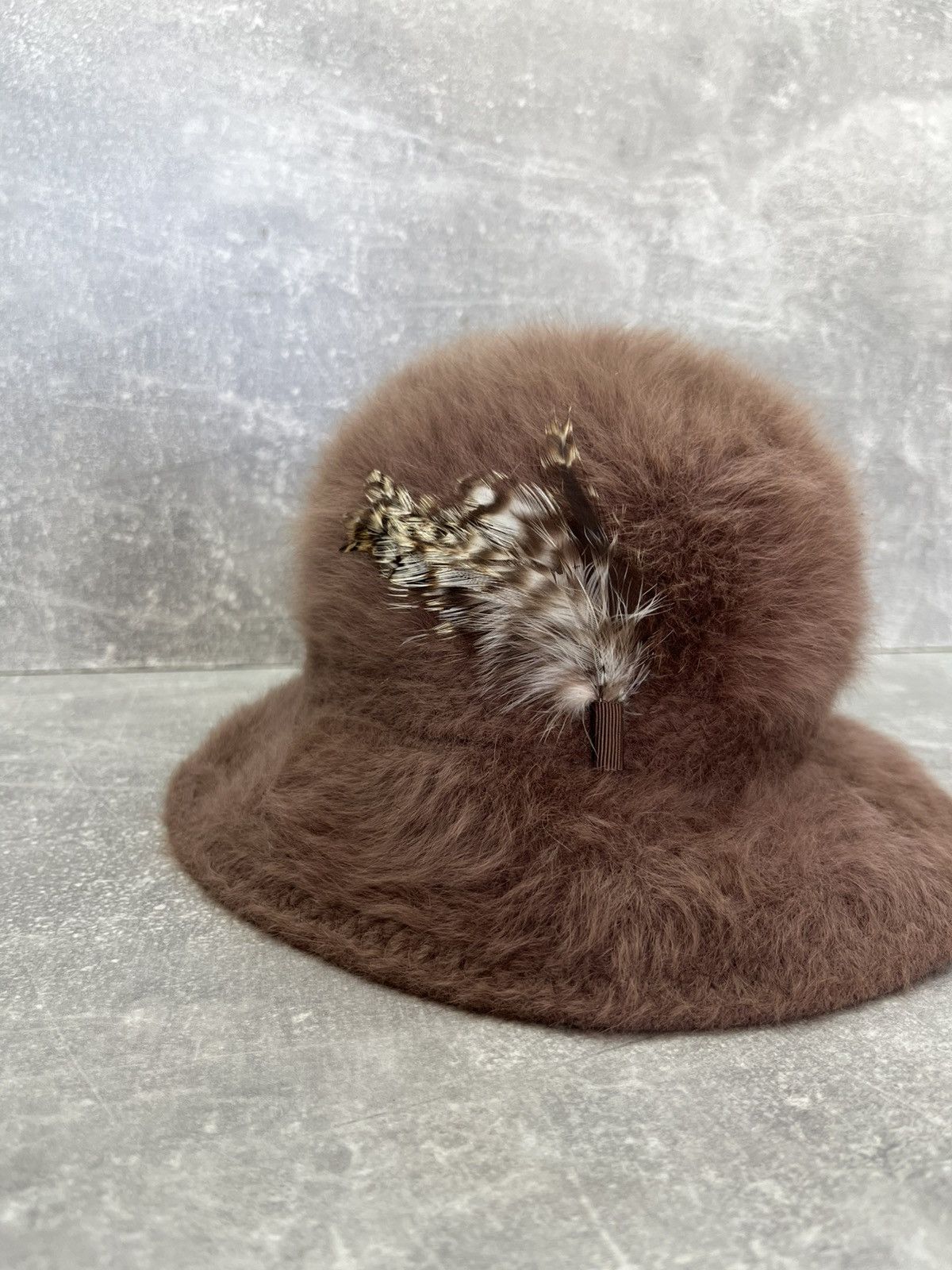 Kangol Vintage mohair bucket panama angora fur faux hat Size ONE SIZE - 3 Thumbnail