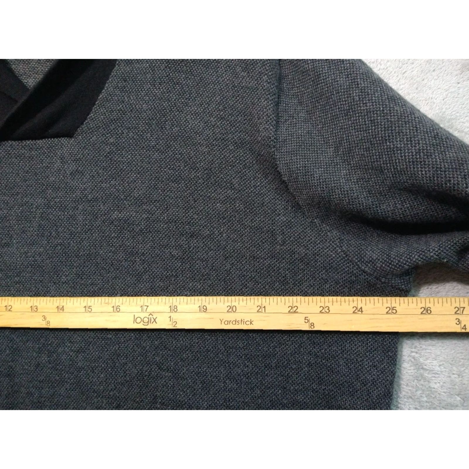 Banana Republic Banana Republic Mens Sweater 2XL Gray Merino Wool Blend Cowl Neck Pullover Size US XXL / EU 58 / 5 - 4 Thumbnail