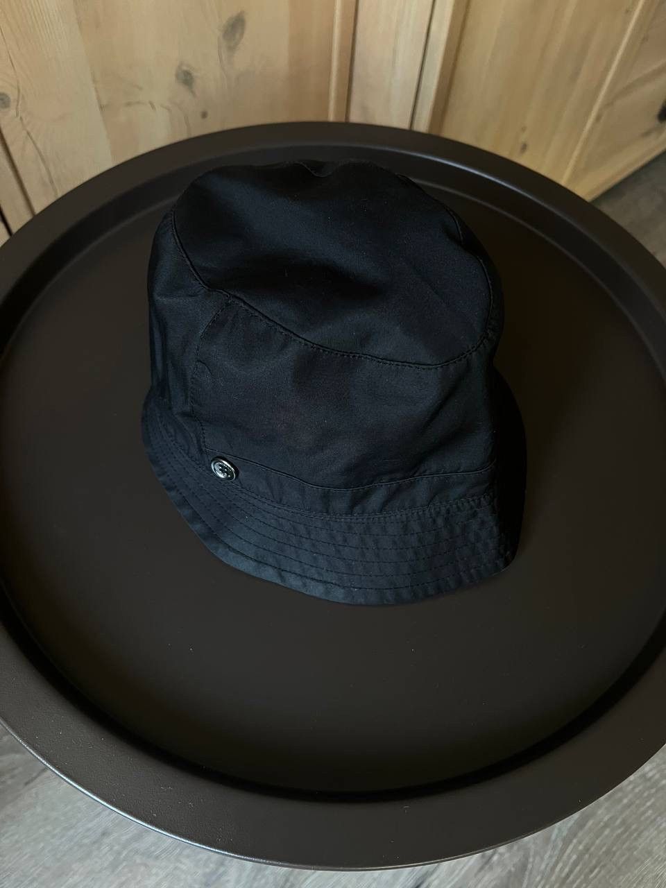 Burberry × Japanese Brand × Vintage Vintage Burberry Panama black bucket hat nova check lining Size ONE SIZE - 2 Thumbnail