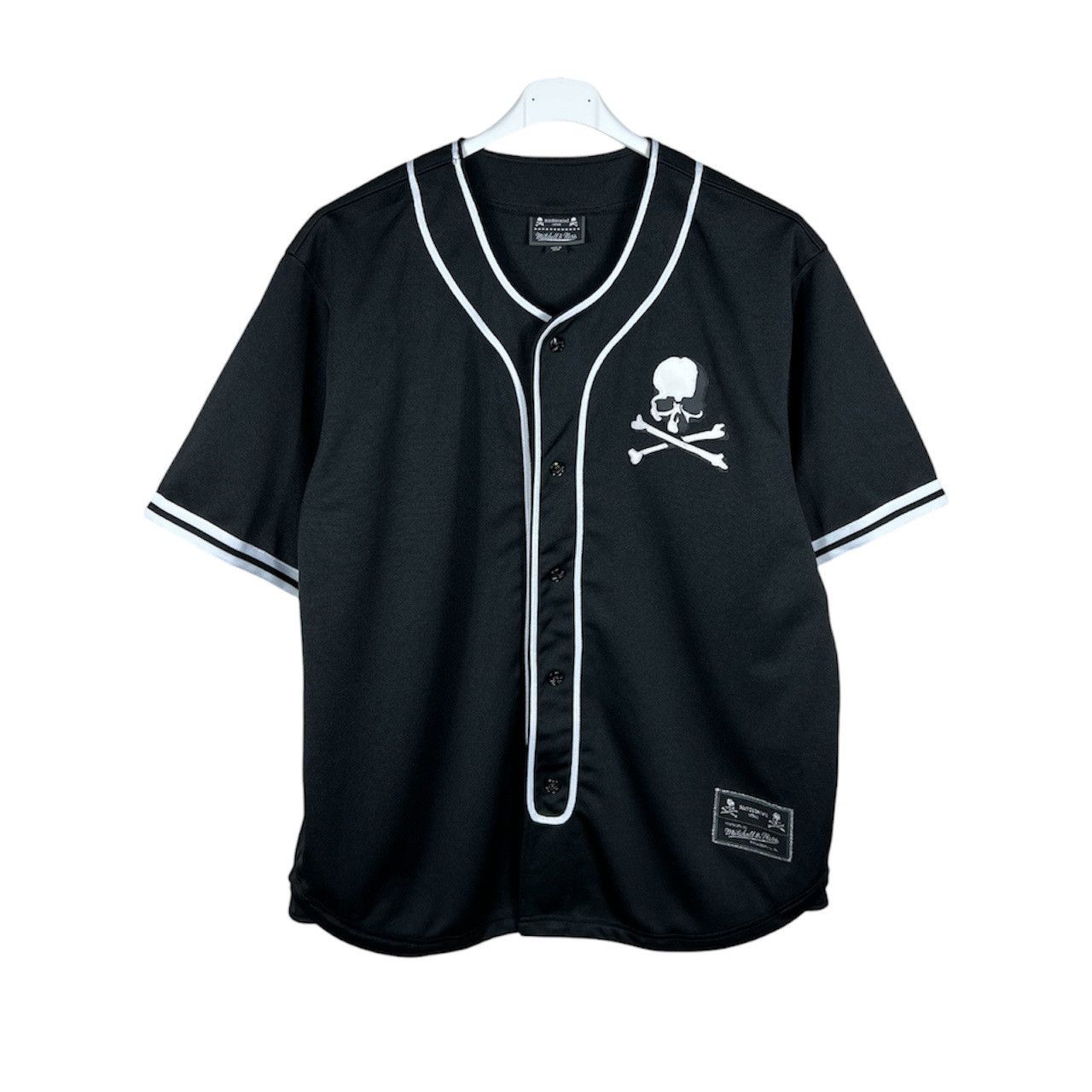 Mastermind Japan Mastermind Japan x Mitchell & Ness skull baseball jersey tee Size US XL / EU 56 / 4 - 1 Thumbnail