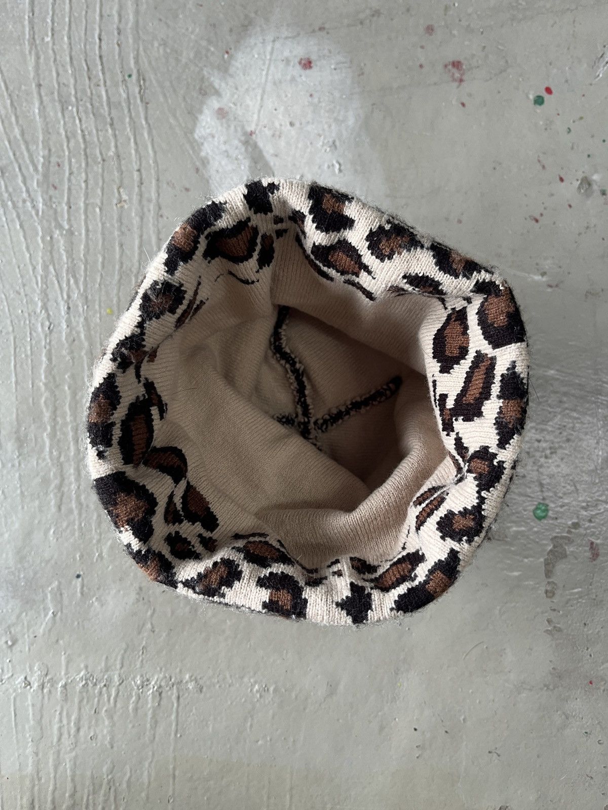 14th Addiction Leopard Punk Bondage Style Beanie Hats Size ONE SIZE - 4 Thumbnail