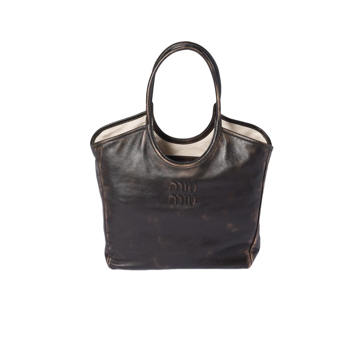 Miu Miu MIU MIU Ivy $2950 Coffee Tote Bag New & Authentic Size ONE SIZE - 1 Thumbnail