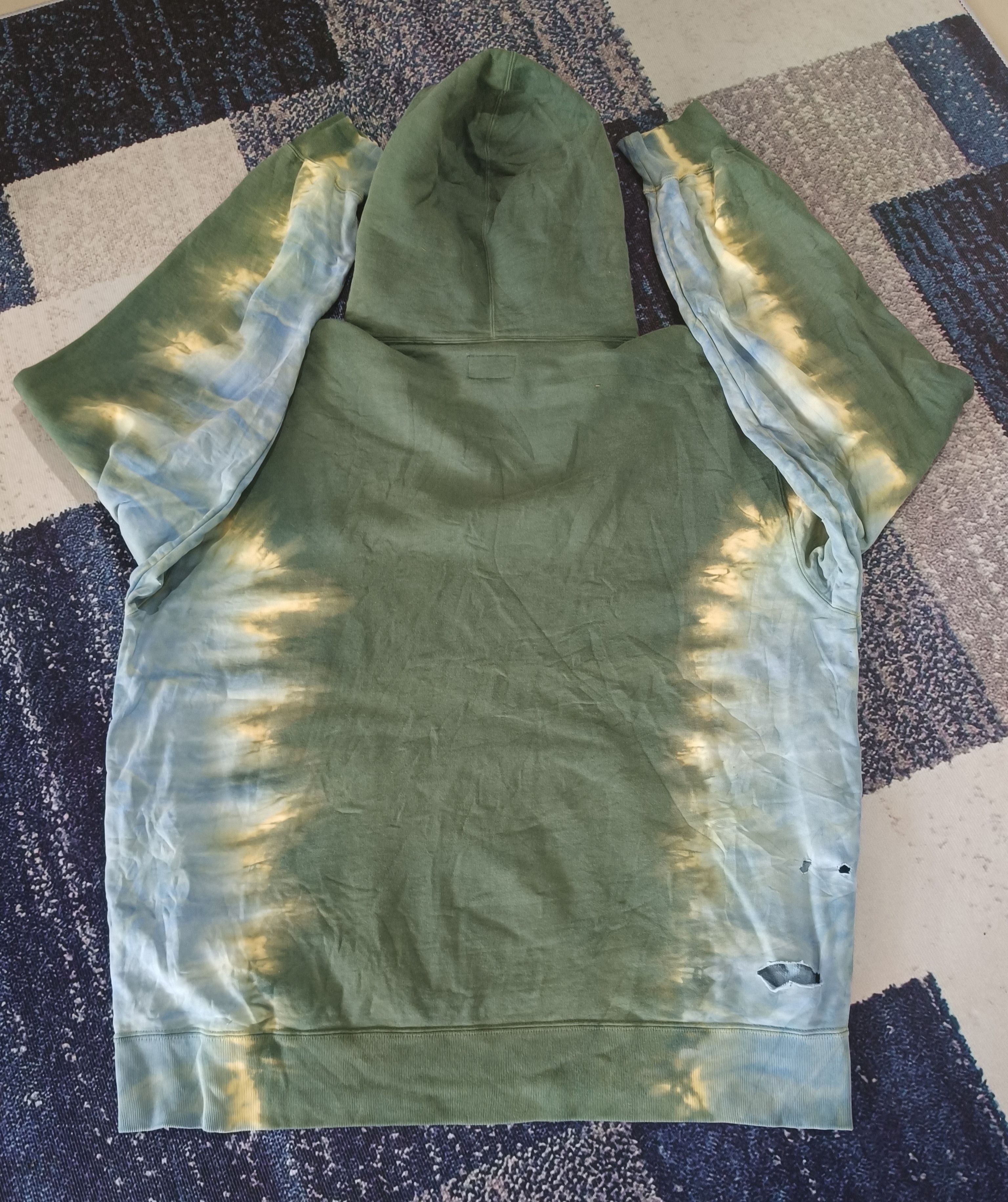 Supreme Supreme bleached distressed hooded sweatshirt Size US XXL / EU 58 / 5 - 8 Thumbnail