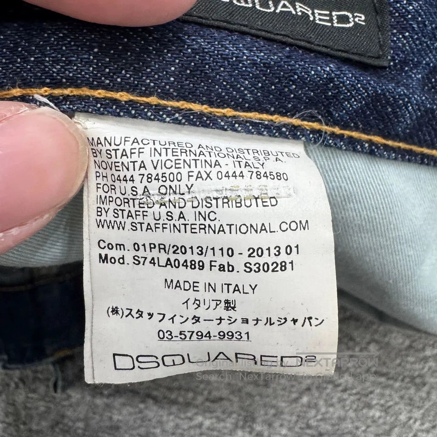 Dsquared2 DSQUARED2 Distressed Denim Jeans. Size US 34 / EU 50 - 3 Thumbnail