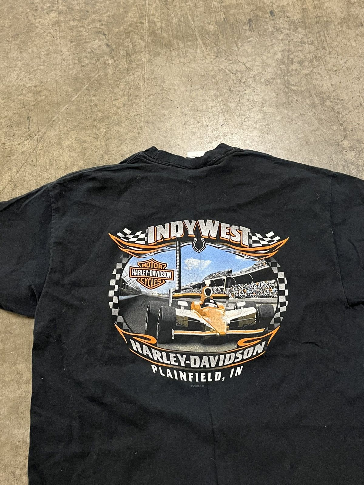 Harley Davidson × Vintage Harley Davidson vintage big graphic tee shirt hype rare Size US L / EU 52-54 / 3 - 4 Thumbnail