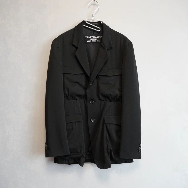 Yohji Yamamoto Yohji Yamamoto 87AW Morphed twist four-pocket jacket-2505 Size US M / EU 48-50 / 2 - 1 Thumbnail
