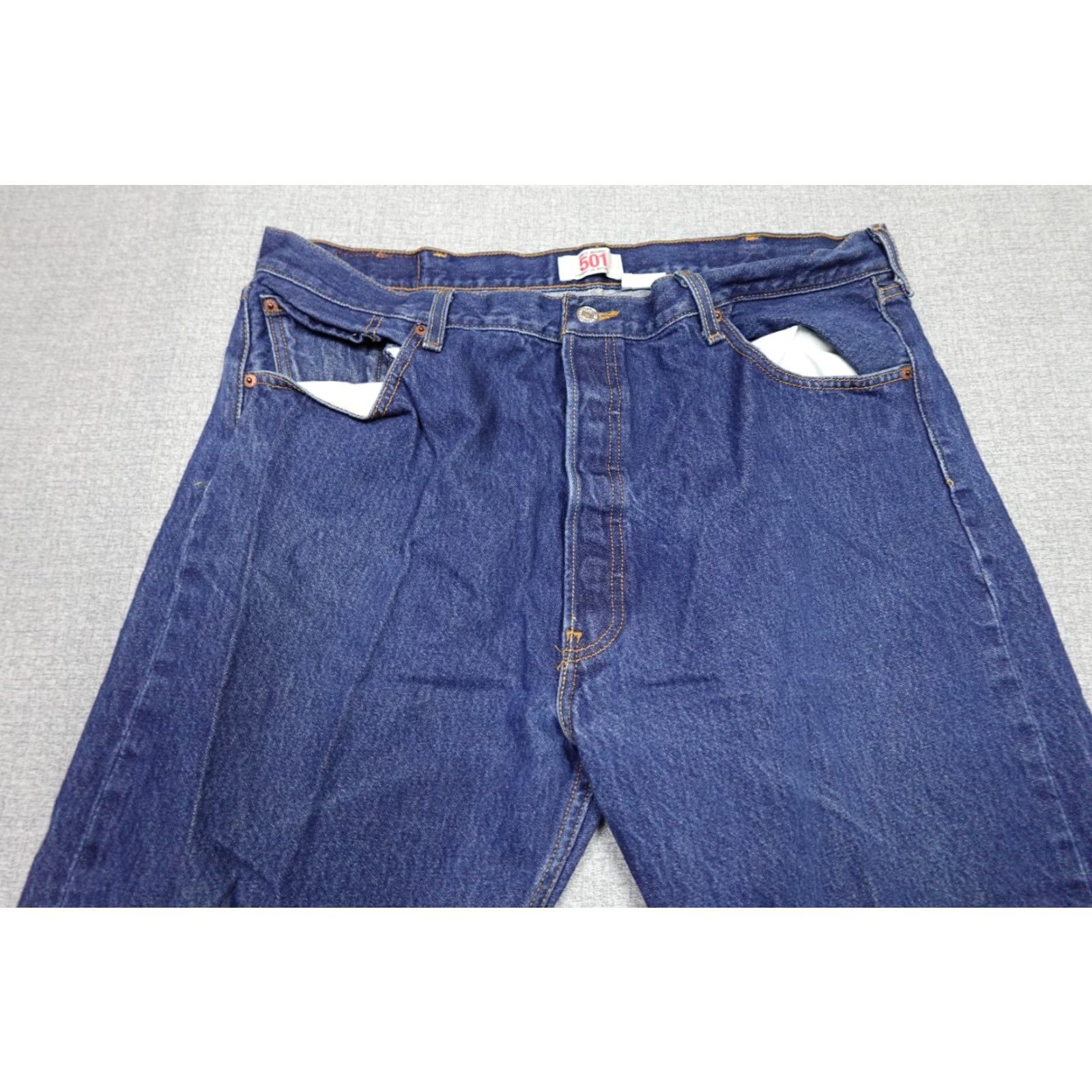 Levi's Levi's 501 Jeans Mens 40x30 Blue Regular Fit Western Cowboy Dark Wash Rancher Jeans Size US 40 / EU 56 - 2 Thumbnail