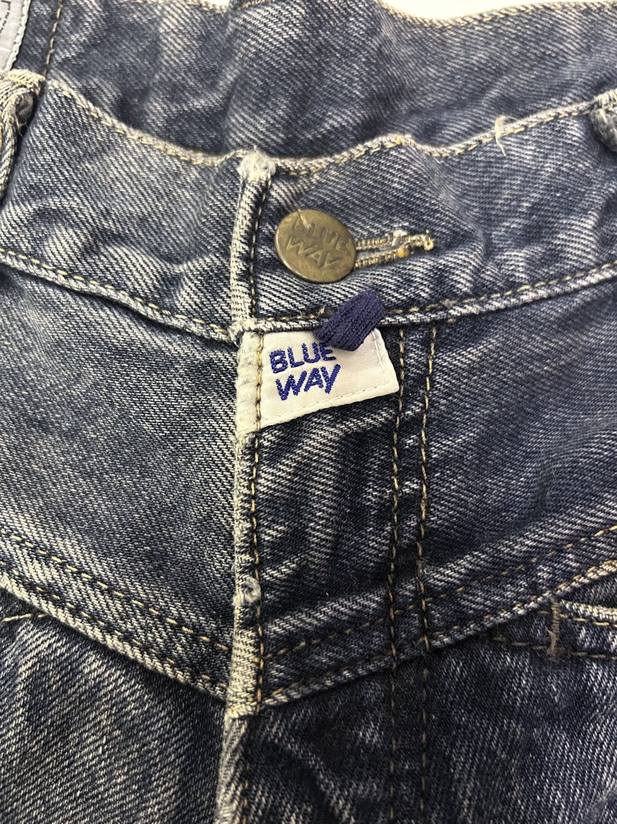 Blue Blue Japan × Japanese Brand × Vintage 💥Vintage Japanese Denim Blue Way Mud Wash Jeans Size US 30 / EU 46 - 16 Thumbnail