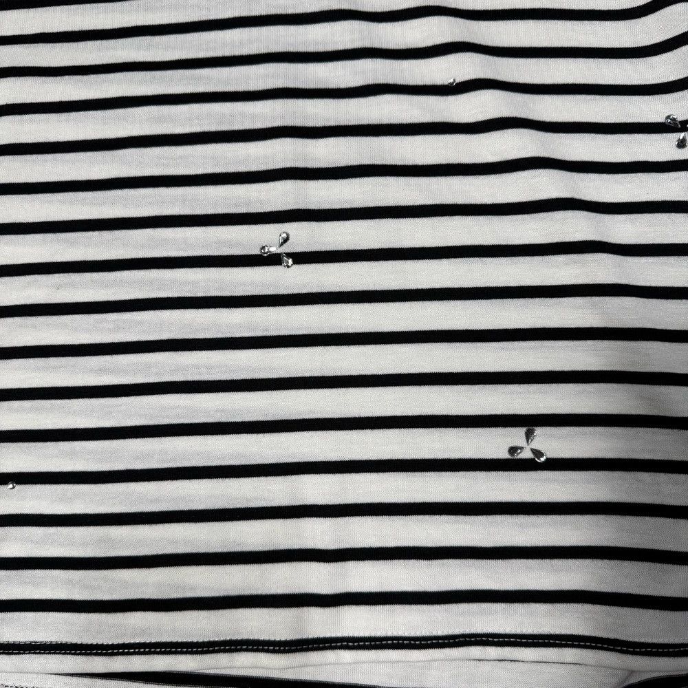 Adrianna Papell NWT New Adrianna Papell Embellished Stripe T-Shirt Size XL Size XL / US 12-14 / IT 48-50 - 4 Thumbnail