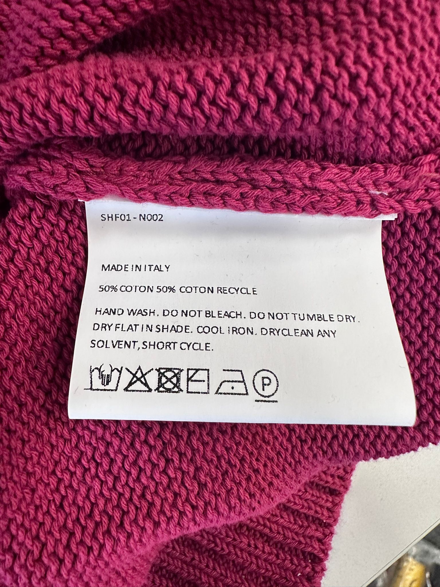 Sky High Farm Workwear Recycled Cotton Intarsio Sweater Size US XL / EU 56 / 4 - 3 Thumbnail