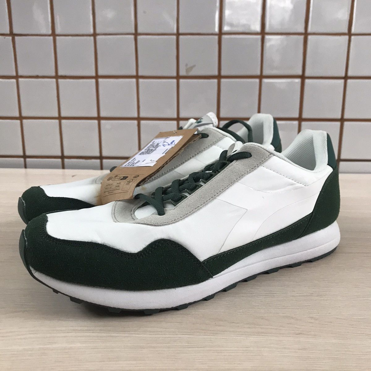 Diadora Diadora Fabien Casual Trainner Shoes Green Suede nylon new Size US 8 / EU 41 - 20 Thumbnail