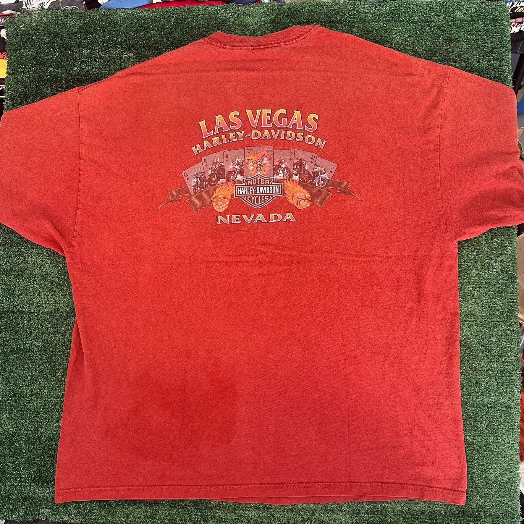 Harley Davidson Vintage Y2K Harley Davidson Las Vegas T-Shirt Flames Jester Size US XXL / EU 58 / 5 - 4 Thumbnail