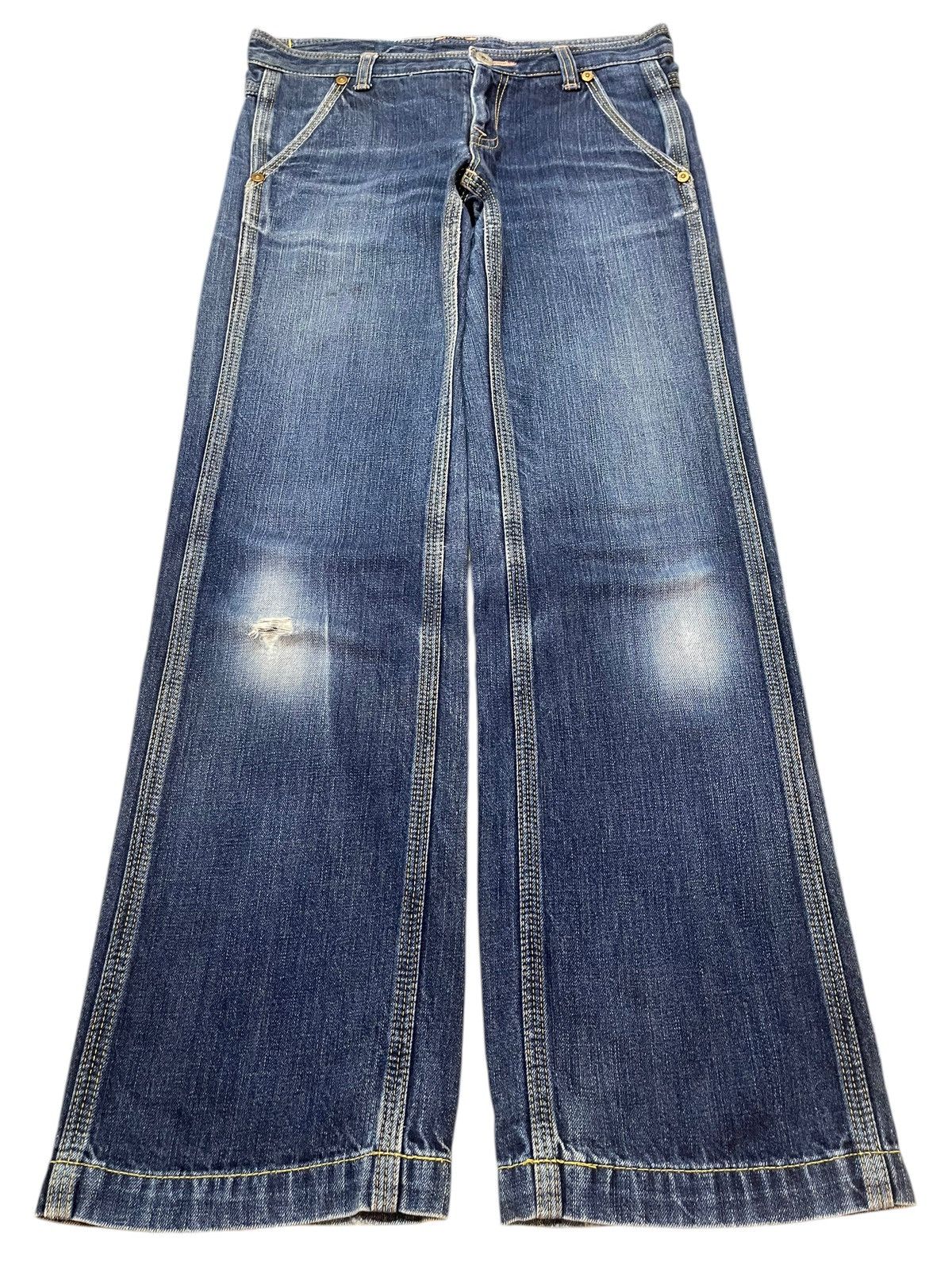 Johnbull Vintage Japan John Bull Faded Wash Baggy Style Jeans Size US 32 / EU 48 - 1 Thumbnail