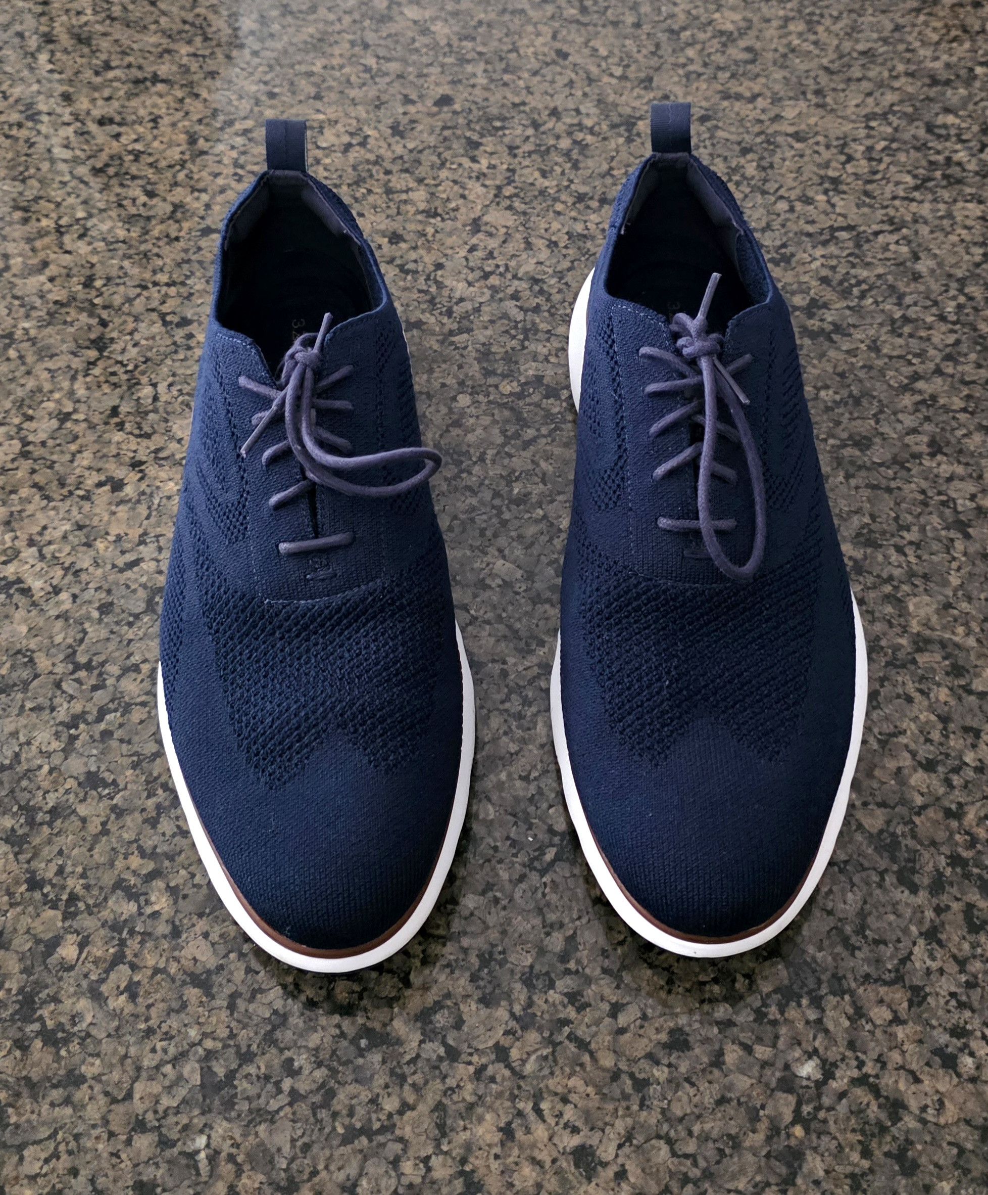 Cole Haan Cole Haan 3.ZEROGRAND Stitchlite Wingtip Oxford Navy Blue 11 Size US 11 / EU 44 - 2 Thumbnail