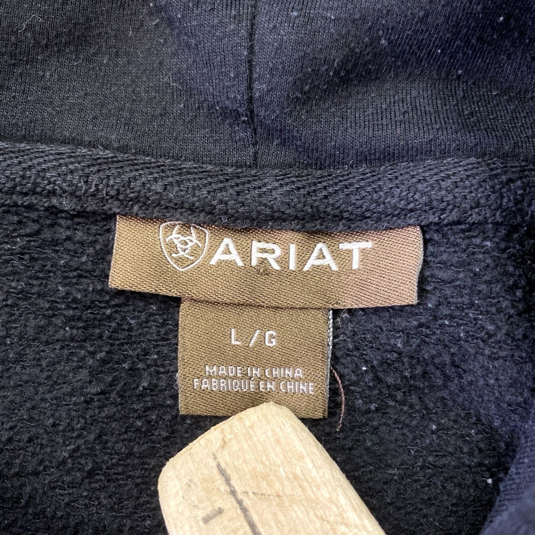 Ariat Ariat Hoodie Sweatshirt Black Men's L Cowboy Western Hunting Workwear Pullover Hooded Graphic Print Pockets Flag USA Patriotic USA Mens Size US L / EU 52-54 / 3 - 4 Thumbnail