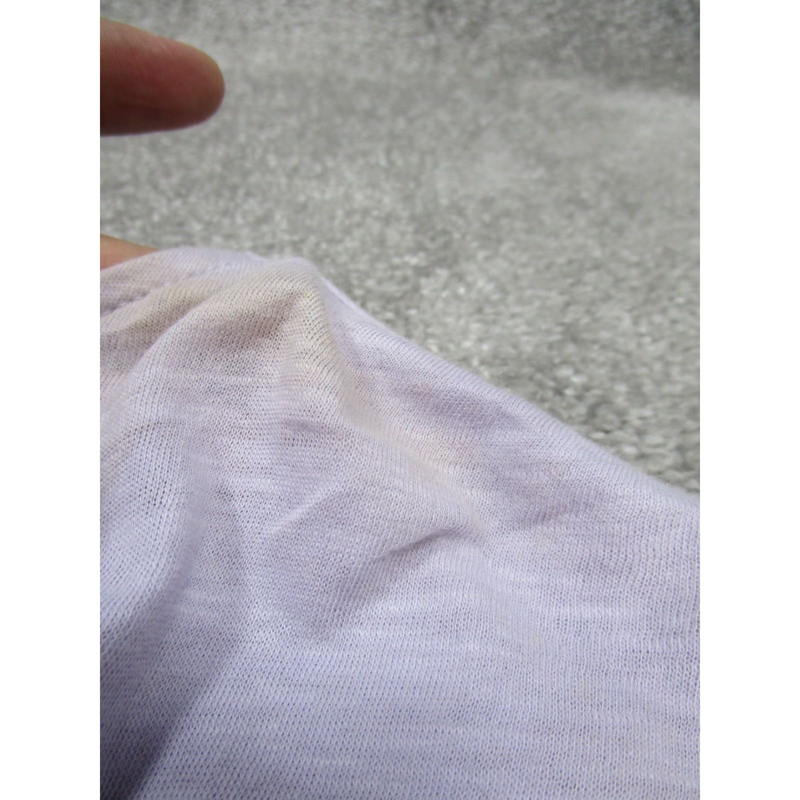 J.Crew VINTAGE J.Crew Womens Shirt XS Long Sleeve Cotton Tie Back Purple 2000s Basic Size XS / US 0-2 / IT 36-38 - 3 Thumbnail