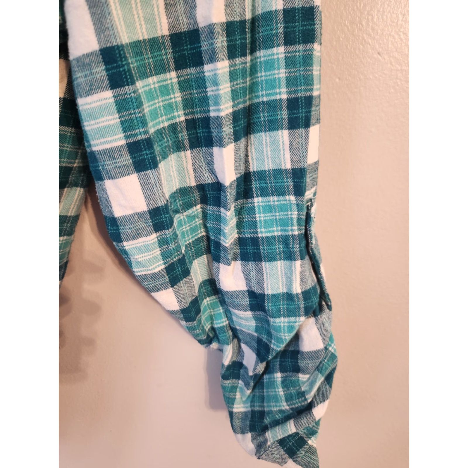 Altea Falls Creek Shirt 2X Plus White Plaid Button-Up Flannel Long Sleeve Collar Casual, Travel, Business, Party/Cocktail Women’s Size XXL / US 16-18 / IT 52-54 - 5 Thumbnail